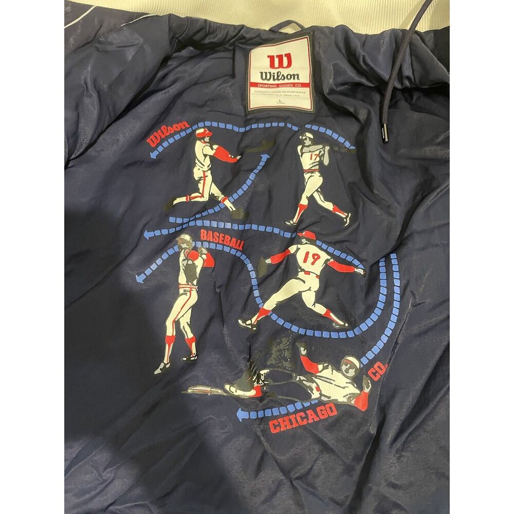 Wilson Chicago‎ Co. Puffer Varsity Pinstripes Jacket Prototype 1/1 Men’s Size L - Picture 7 of 14